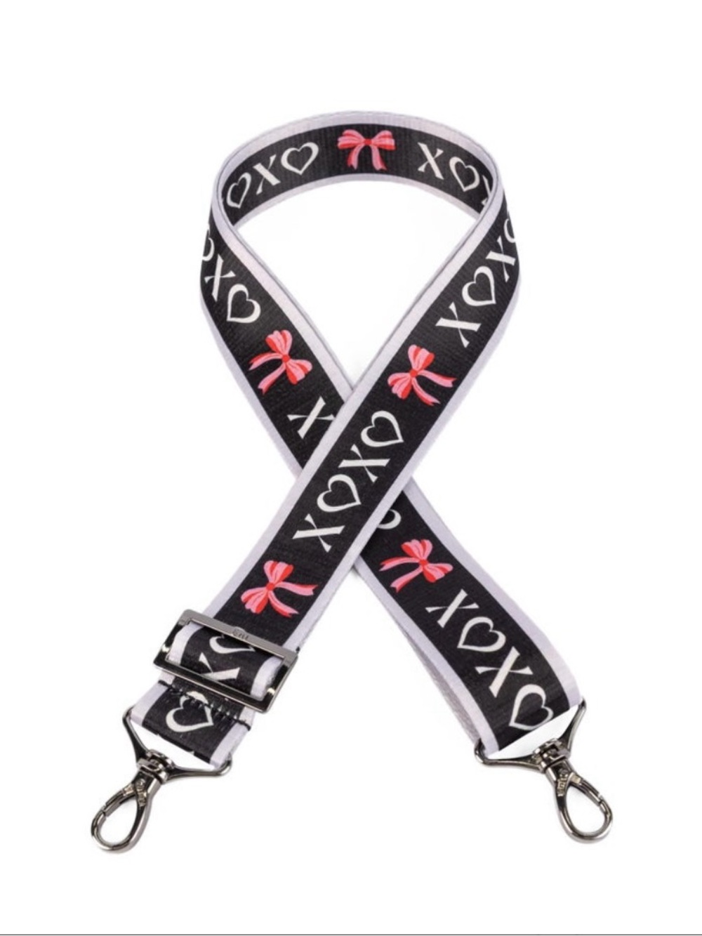 LUG | Love 1.5” Webbed Strap | XOXO - Black